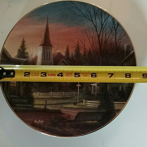 Terry Redlin Sunday Morning Plate and Holder - Picture 4 of 4